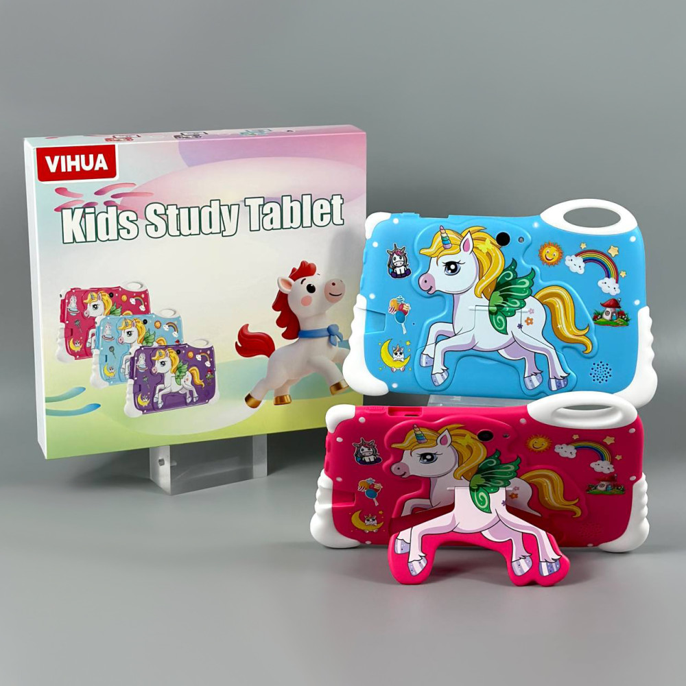 Планшет дитячий Unicorn Rainbow 7inch HD (Android 14, 6Gb, 128Gb, WiFi, Bluetooth) Блакитний