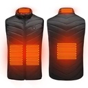 Жилет (4XL) з підігрівом 4 зони підігріву, USB-порт (Чорний)