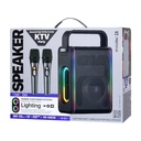 Колонка портативна Remax RB-MB08 Lighting Party 60W з двома мікрофонами (Чорний)