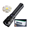LED ліхтарик акумуляторний LF-S33, 6000 mAh, Type-C, Zoom, 5 режимів, Power Bank, black