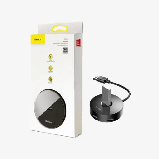[73398] USB Hub Baseus Round Box (CAHUB-F01) (1 USB3.0 + 3 USB2.0) (CAHUB-F01)