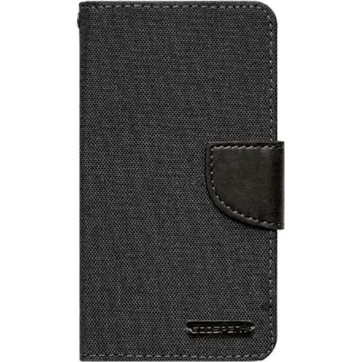 [47610] Universal Book Cover Goospery Canvas Diary 5.5" Black