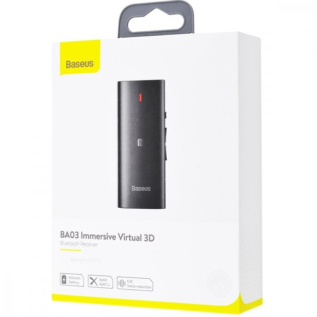 [27340] Bluetooth adapter Baseus immersive Virtual 3D Bluetooth Receive Ba03 (Black)