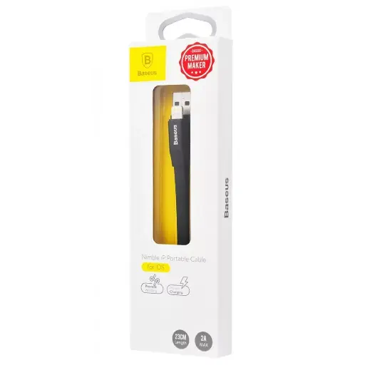 [21719] Кабель Baseus Nimble 2-1 Cable(Micro/Lightning) (0.23m) (black)
