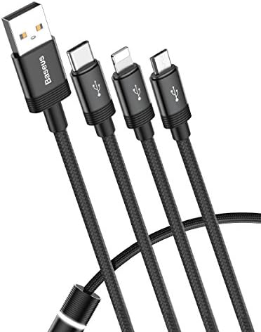 [27329] USB cable Baseus Data Faction 3-in-1 (1.2m) (black)