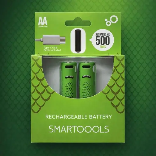 [22615] Rechargeable batteries Smartoools AA 1000 mah 2 pcs