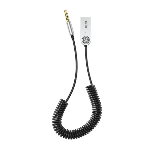 [27353] Адаптер Bluetooth з мікрофоном Baseus Bluetooth Audio Adapter AUX/USB with mic (CABA01-01) Black
