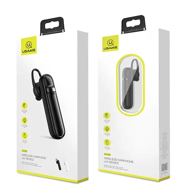 [78431] Bluetooth гарнітура ORIG Usams LM001 Series Black