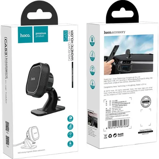 [23794] Car holder Hoco CA53 Intelligent Dashboard (black)