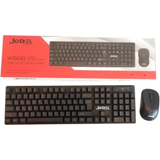[81079] Комплект JEDEL WS630 (клавіатура + миша) бездротовий Black