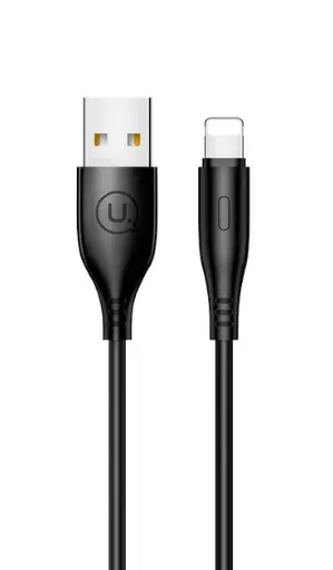 [78456] USB Cable Usams US-SJ266 Round U18 iPhone X Black 1m