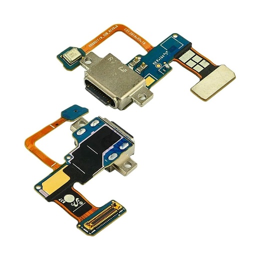 [24173] Роз'єм зарядки для Samsung N960 Note 9 на платі зі шлейфом, мікрофоном та компонентами
