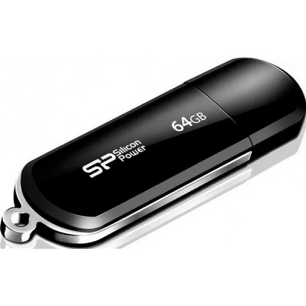 [73058] USB Flash 64Gb SiliconPower LuxMini 322 Black