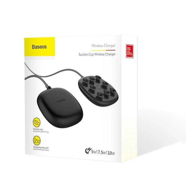 [1-00538_1] Бездротовий зарядний пристрій Baseus Suction Cup Wireless Charger \ black