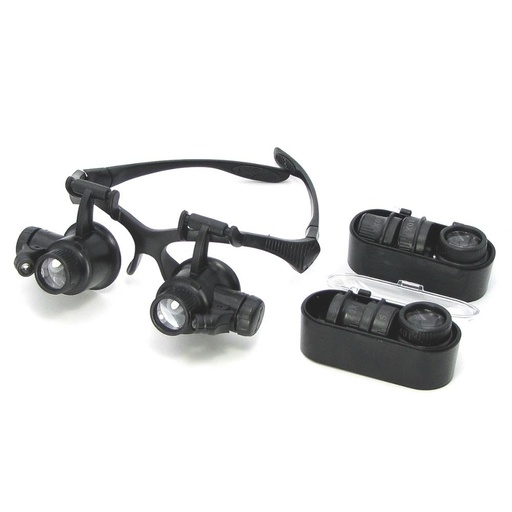 [11970] Binoculars NO.9892G with LED illumination (4 pairs of lenses d=20mm, 10x/15x/20x/25x)
