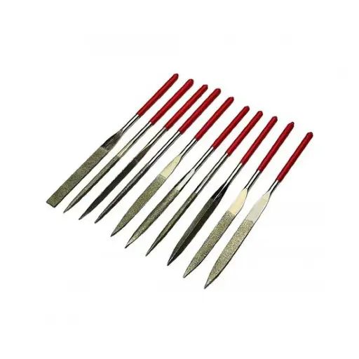 [30856] Set of diamond-coated files 180*5 mm (10 pcs.)