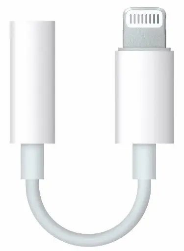 [82358] Adapter Apple Lightning -> 3.5mm White (Only Music)