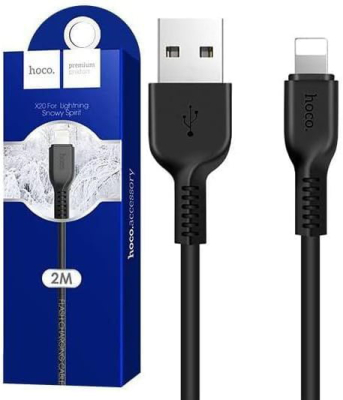 [000680099051] USB кабель Hoco X20 Flash iPhone (2000mm) чорний