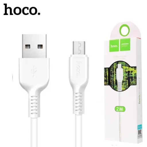 [000680055051] USB кабель Hoco X20 Flash Micro USB (2000mm) білий