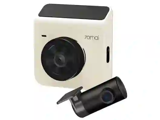 [87307] Xiaomi (OR) Automobile DVR 70Mai Dash Cam Set A400+REAR Camera RC09 Ivory (Midrive A400+RC09) (Global)