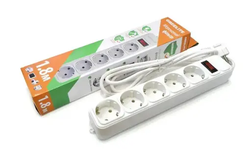 [14023] 5-outlet extension cord SP5 5m (White)
