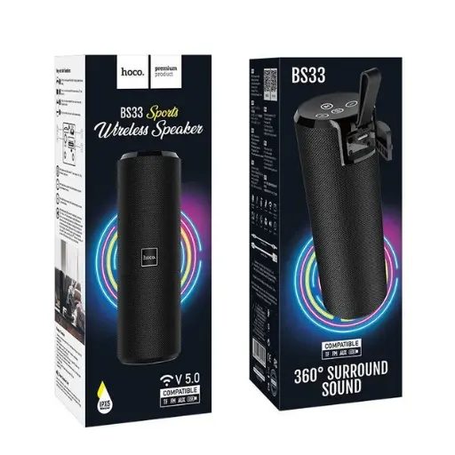 [3-11404_1] HOCO BS33 Voice sports\black portable speaker
