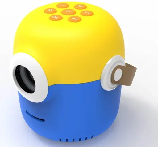 [17-0348_1] Children's projector Mini Projector / blue-yellow