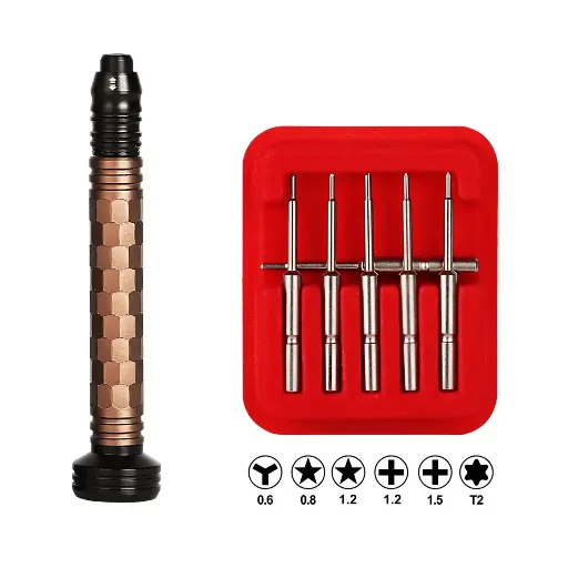 [86458] Kaisi 8926 3D Screwdriver Set (0.8*/1.2+/1.2*/1.5+/0.6Y/T2*)