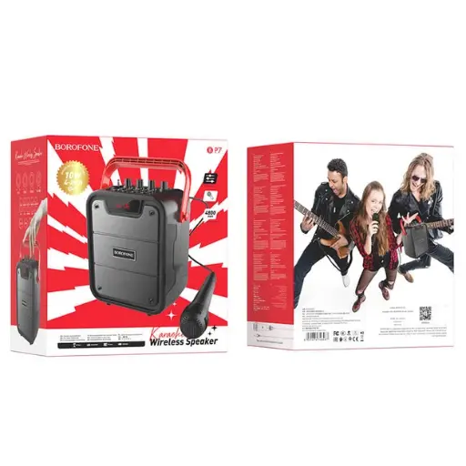 [3-11766_1] Portable speaker BOROFONE BP7 Cool karaoke BT speaker/black