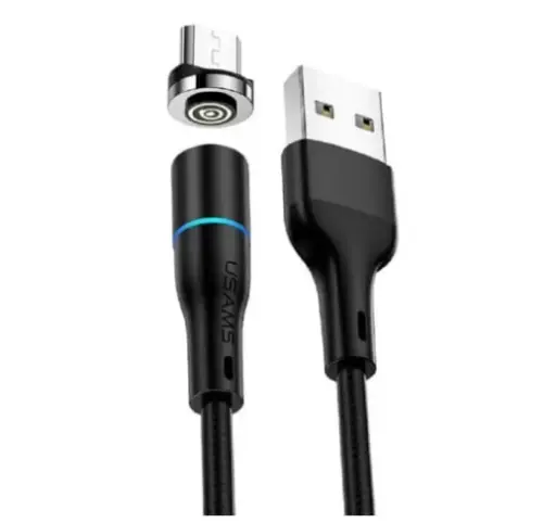 [2-0908] USB cable USAMS US-SJ338 U29 Aluminum Alloy Magnetic Micro 2m\black