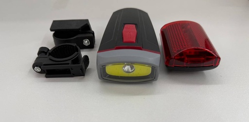 [2000000052717] Bicycle set (front and rear light) XBalog BL-808 5W COB + 5 LED black (4260)