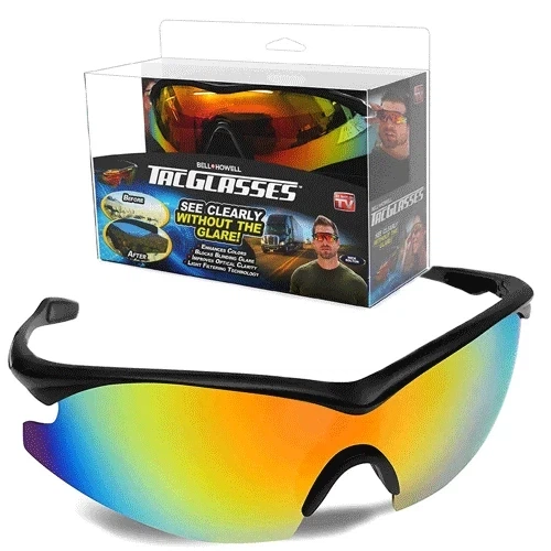 [2000000025124] Bell Howell Tac Glasses Polarized Anti-Glare Sunglasses