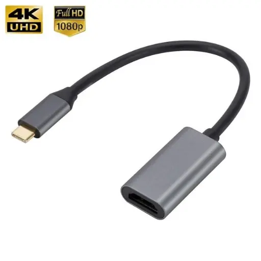 [2904003495093] Type-C to HDMI + 4K Converter (Black)