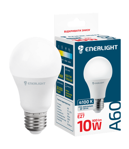 [4823093500068] LED LED ENERLIGHT A60 10W 4100K E27