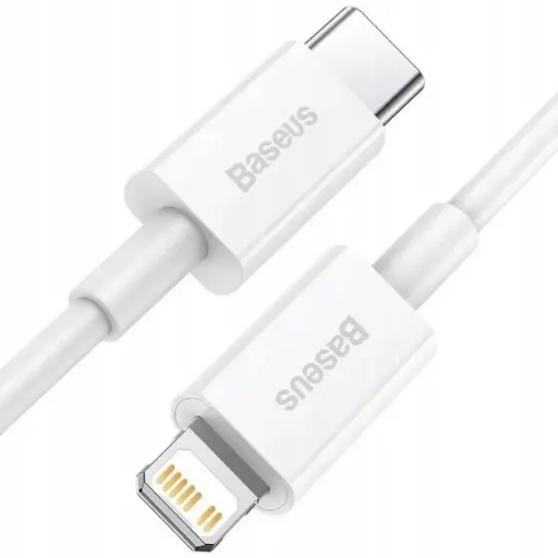 [6953156205291] Кабель Baseus Type-C to Lightning PD 20W 0.25m CATLYS (Білій, 02)