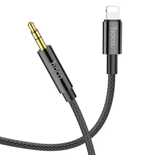 [6931474759924] Hoco UPA19 Lightning Aux Cable (Black)