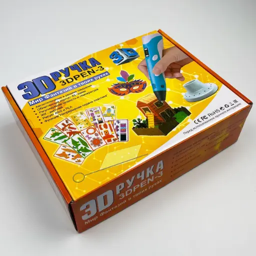 [77711940] 3D ручка з трафаретами 3D Pen-3 c LCD дисплеєм Світ Фантазій у твоїх руках