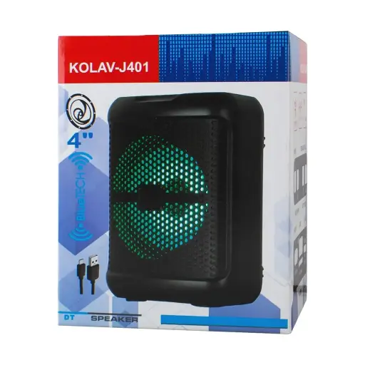 [77712802] Колонка KOLAV-J401 (4"/USB/TF/FM/Bluetooth/TWS/3.7V 800mA/) (Стандарт)
