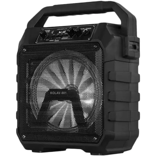 [77712806] Колонка KOLAV-881 (8"/USB/TF/FM/Bluetooth/TWS/AUX/LED display3.7V 1800mA) (Стандарт)
