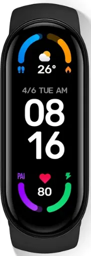 [6934177736384] Фитнес-браслет Mi Smart Band 6 Black Global (BHR4951GL) K