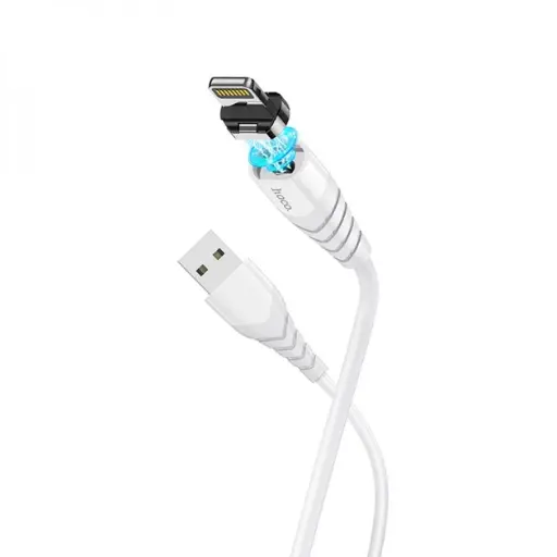 [6931474751904] USB Кабель HOCO X63 Racer magnetic для Lightning 2,4 A/1m. White