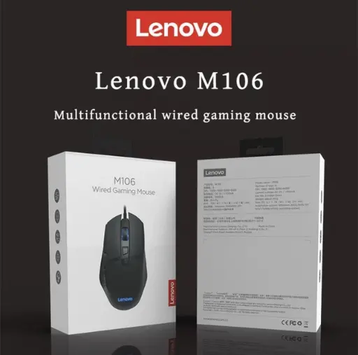 [34585] Мишка провідна ігрова Lenovo M106 чорна