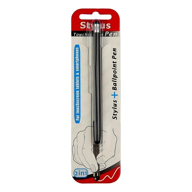 [24941] Capacitive stylus, double-sided, aluminum, black