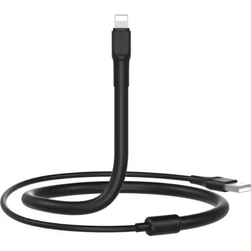 [6920680880904] USB Кабель Lightning XO NB195 2in1+підставка 1.2m (Чорний)