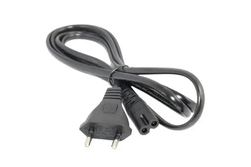 [91511] Мережевий кабель 2 pin 220V 1.5m 3х0, 75мм Black