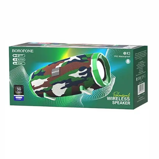 [6931474715616] Borofone BR3 Speaker (Camouflage Green)