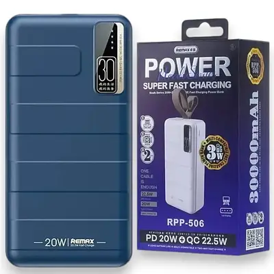 [6954851244417] Power bank REMAX RPP-506 20W+22.5W PD+QC 30000mAh (White)