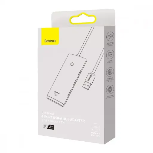 [36720] USB Hub Baseus Lite Series 4-in-1 (USB-A to USB 3.0*4) (0.25m)