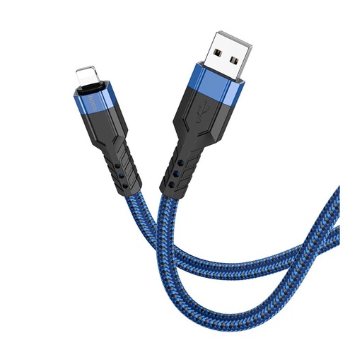 [39713] USB cable Hoco U110 Lightning 2.4A 1.2m blue