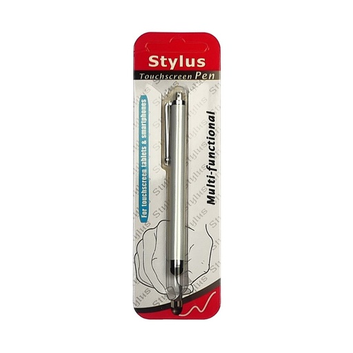 [36242] The stylus is capacious, with a hole for mounting, white